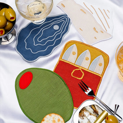Martini Cocktail Napkins S/4