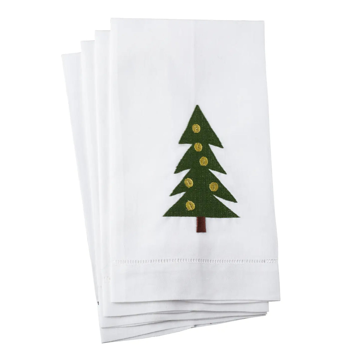 Christmas Tree Hemstitch Tea Towel