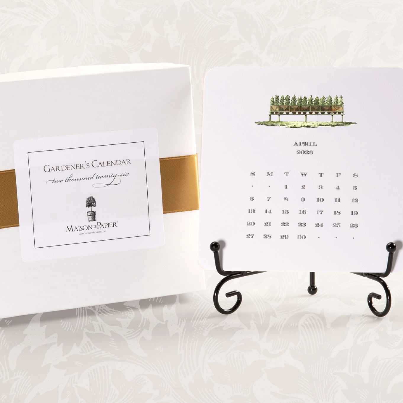 2026 Gardener's Calendar with Easel