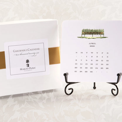2026 Gardener's Calendar with Easel