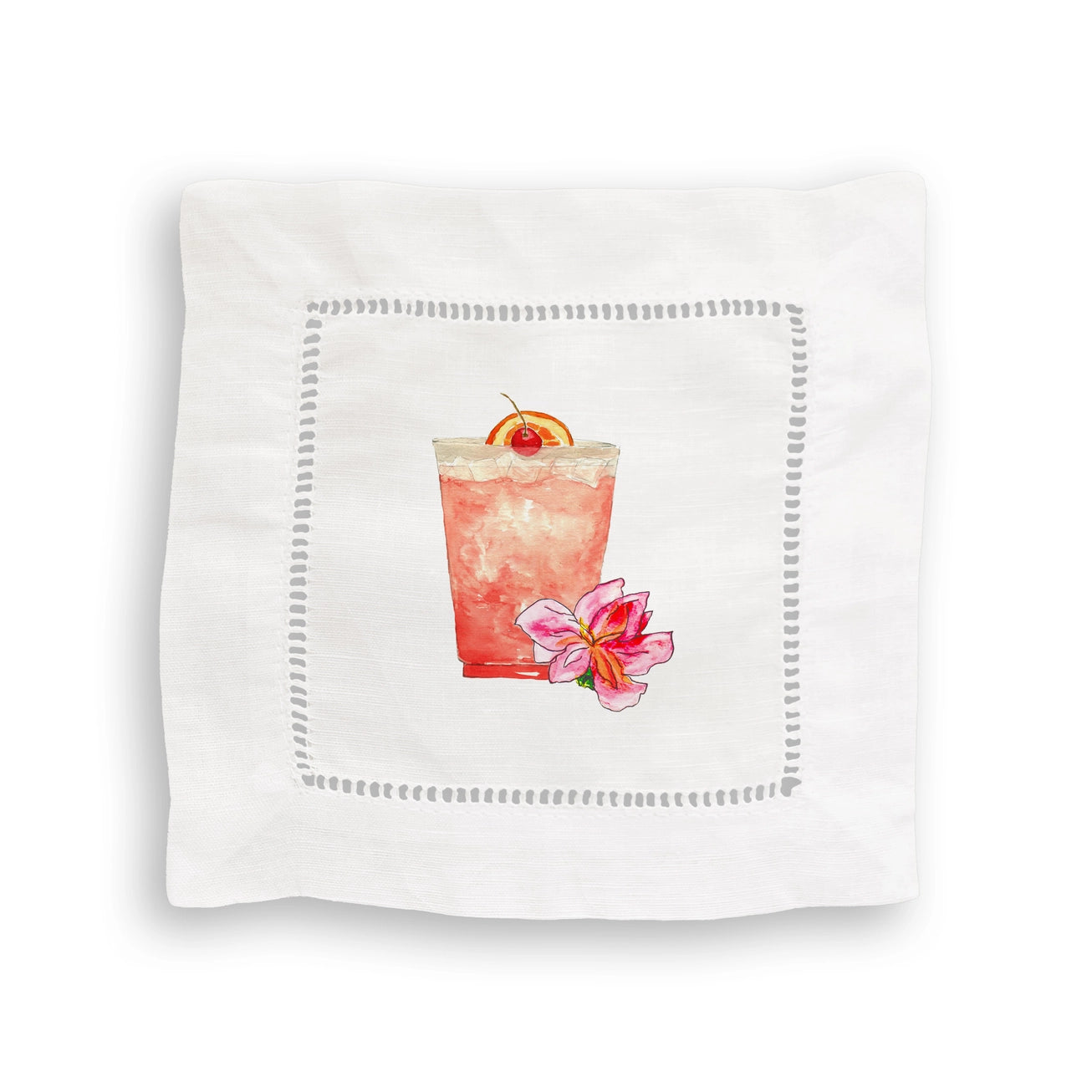 Augusta Mixed Linen Cocktail Napkin Set