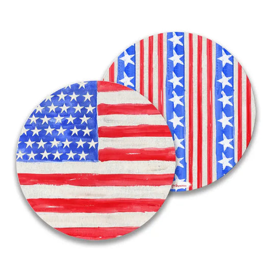 Flag Paper Drink Coasters