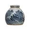 Blue & White Ginger Jar with Lid