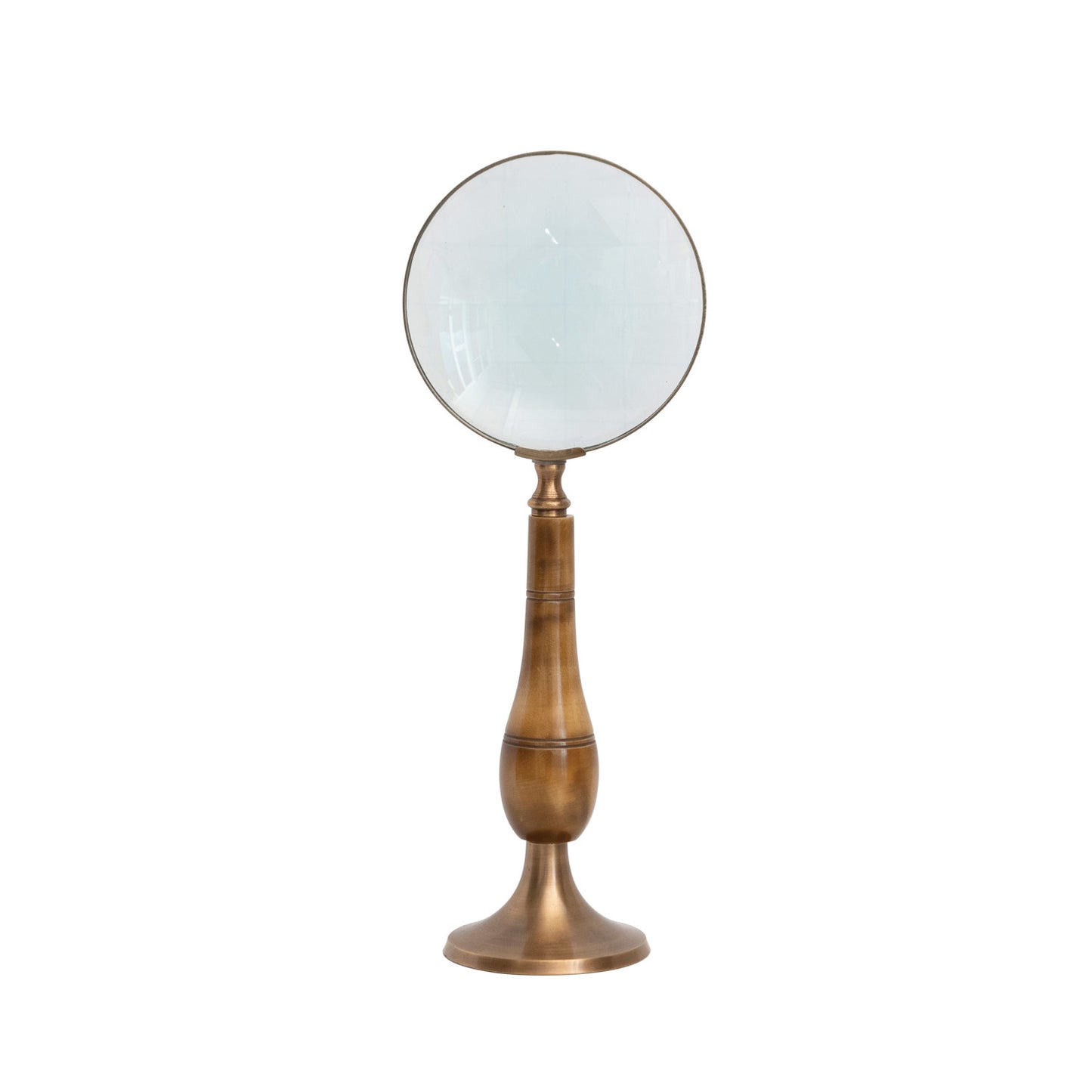 Brass & Horn Magnifying Glass on Stand