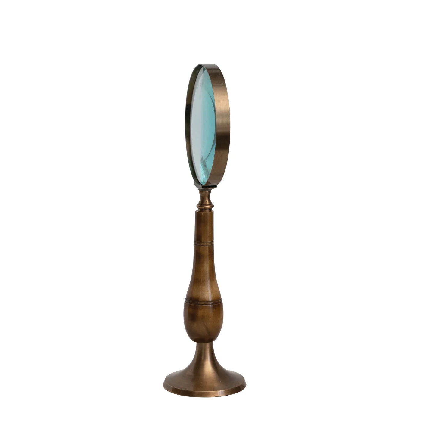 Brass & Horn Magnifying Glass on Stand