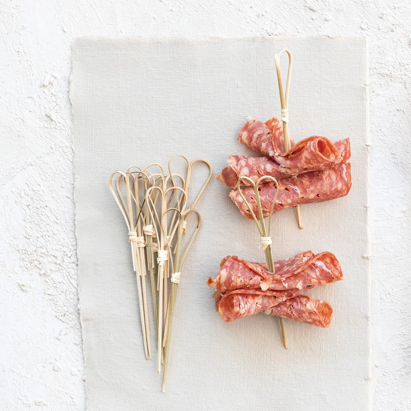 Bamboo Skewers with Heart Handles
