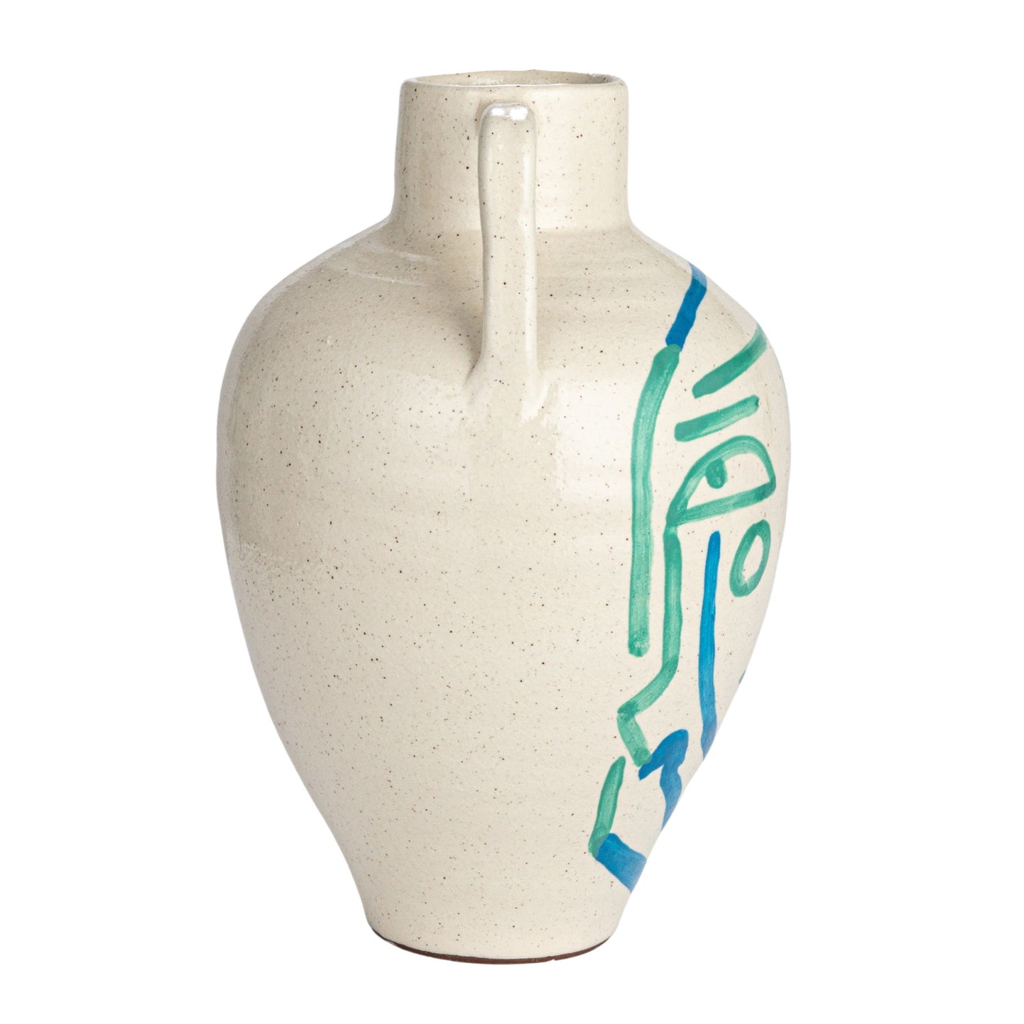 Terracotta Vase with Face