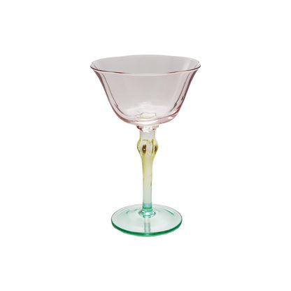 Hand-Blown Stemmed Wine Glass S/2