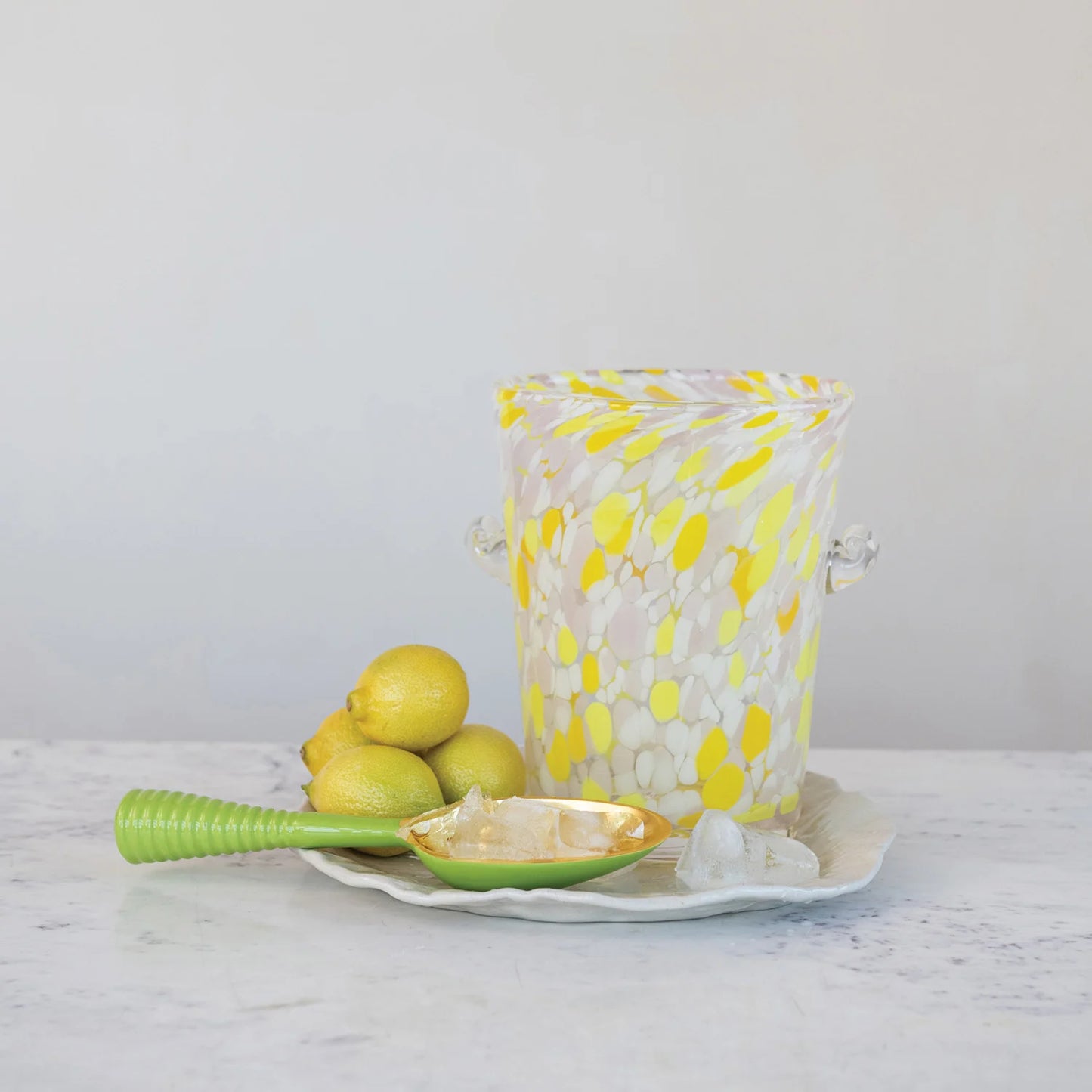 Aluminum Ice Scoop Green/Gold
