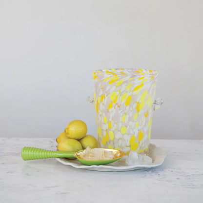 Aluminum Ice Scoop Green/Gold