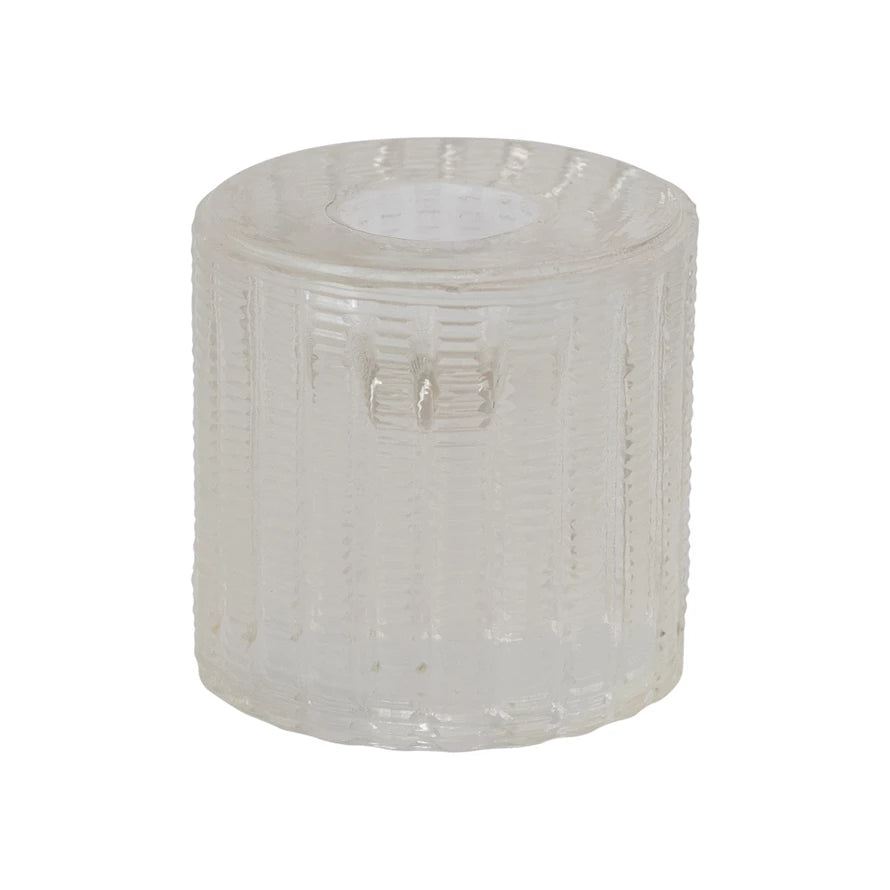 Cut Glass Taper Holder S/2