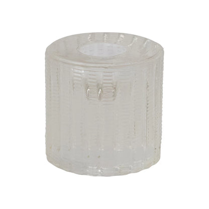 Cut Glass Taper Holder S/2