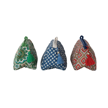 Cotton Slub Zip Pouch