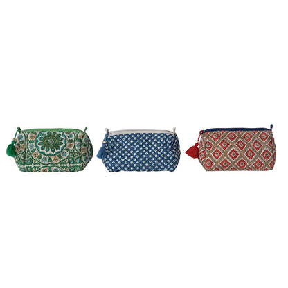 Cotton Slub Zip Pouch