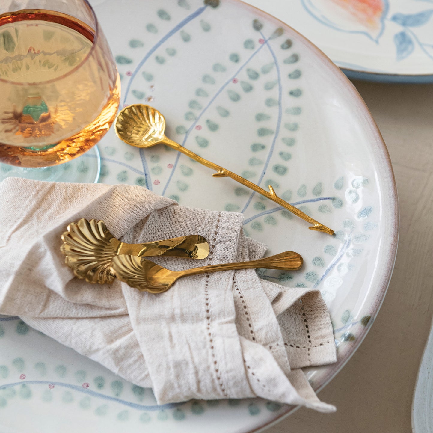 Brass Shell Shaped Spoon