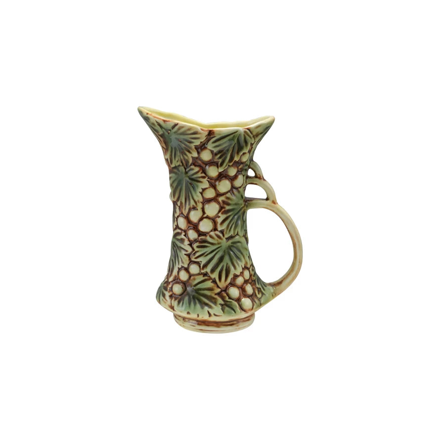 Embossed Grapes Pitcher