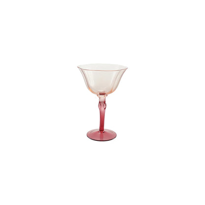 Red & Blush Stemmed Wine Glass