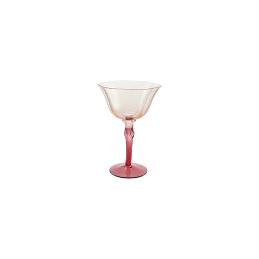 Red & Blush Stemmed Wine Glass