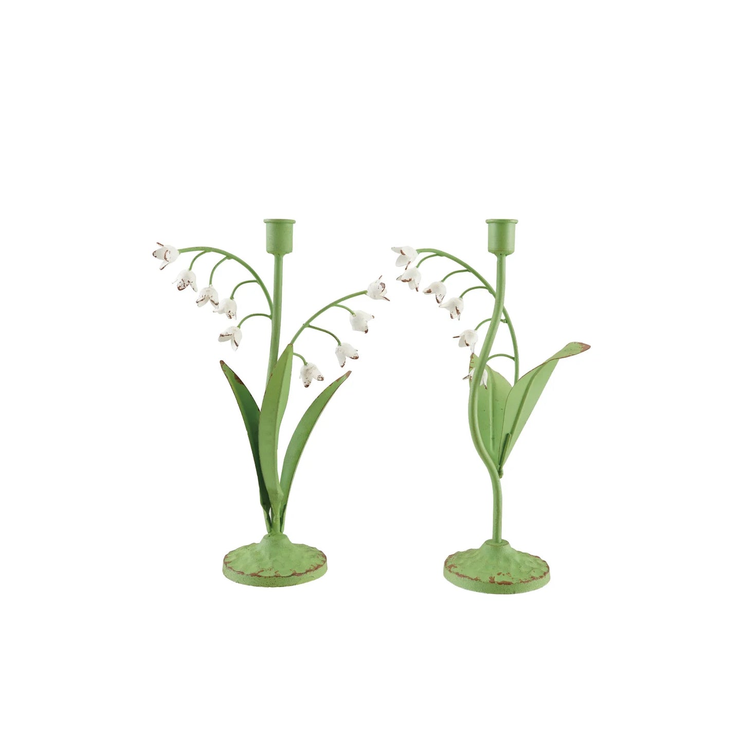 Lily of the Valley Taper Holders S/2
