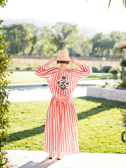 Porto Popover Red Stripes