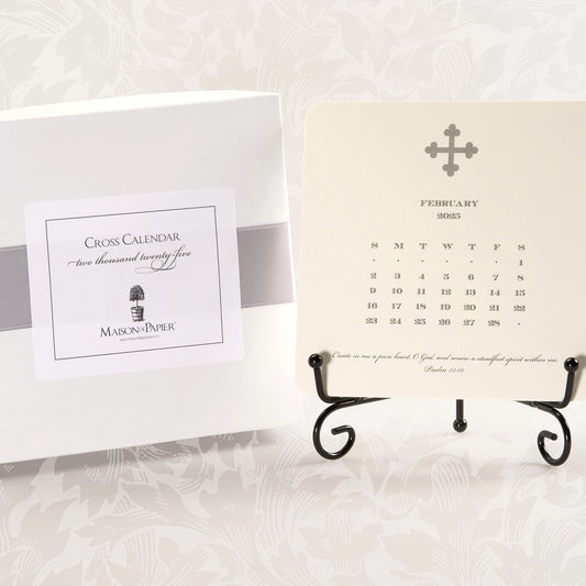 2026 Cross Calendar with Easel