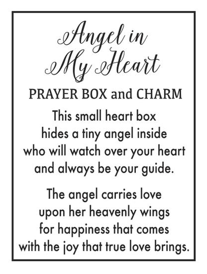 Angels in My Heart Prayer Box Charms