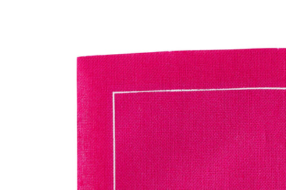 Cotton Cocktail Napkin Roll: Blush Crush (Fuchsia Pink)