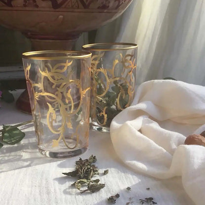 Arabesque Tea Glasses S/6