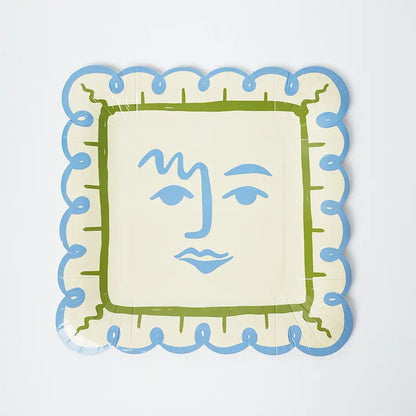 Two Face Dinner Paper Plates
