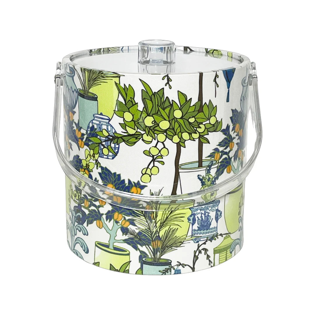 Cotton and Quill Garden Ice Bucket with Acrylic Handle