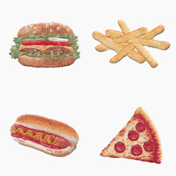 American Food Cocktail Napkins S/4