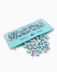 Mint Bam Dot Crak Mahjong Bag