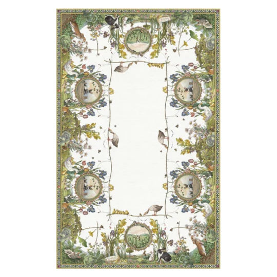 Bunny Garden Tablecloth