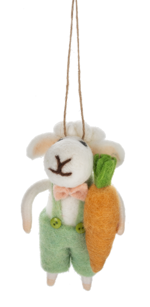 Handcrafted Spring Sheep Figurines