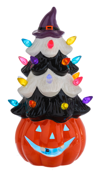 LED Light Up Jack-O-Lantern Tree