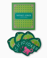 Monkey Joker Cocktail Napkins S/4