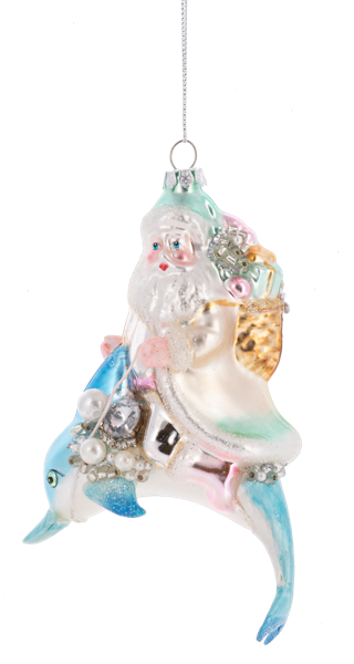 Santa Coastal Ornaments