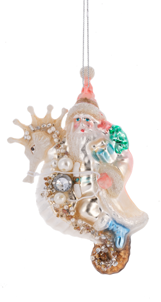 Santa Coastal Ornaments
