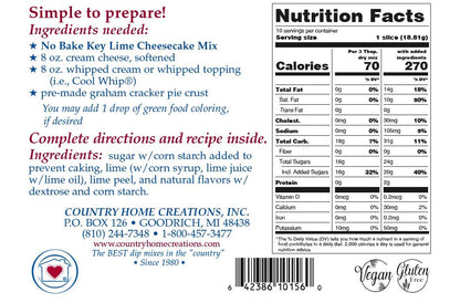 No-Bake Key Lime Cheesecake Mix