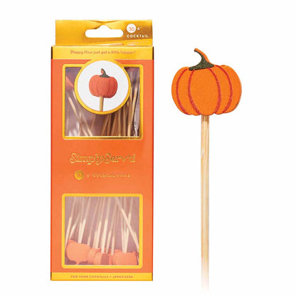 Pumpkin Cocktail Picks
