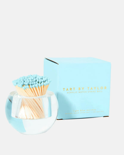 Match Strike Round Light Blue