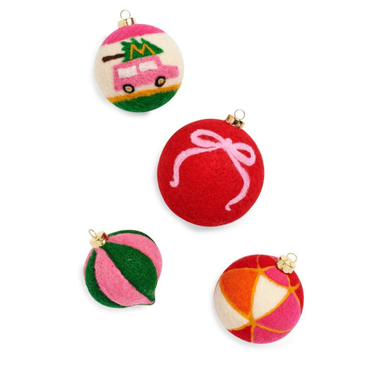 Festive Bow Ornaments (4 Styles)