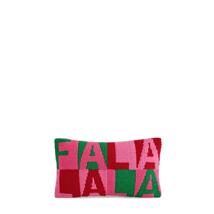 "FA LA LA" Tufted Pillow