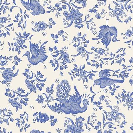 Blue Regal Peacock Cocktail Napkin