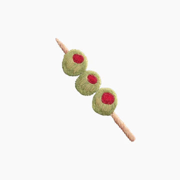 Triple Olive Cocktail Napkins S/4