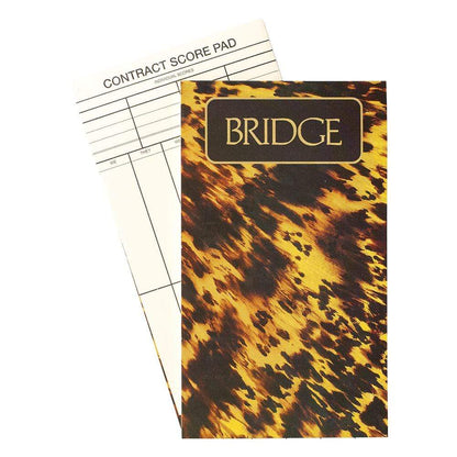 Bridge Score Pad Tortoise