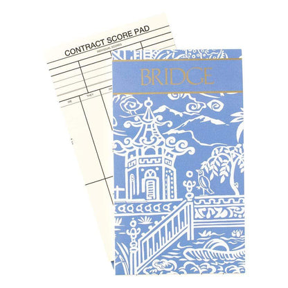 Bridge Score Pad Pagoda Toile
