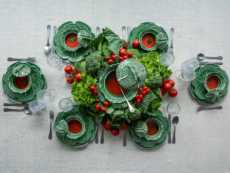Cabbage Fruit/Salad Plate