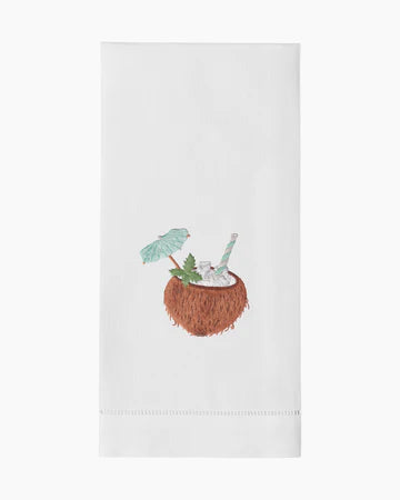 Coconut Cocktail Tea Towel