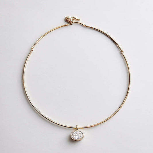 Lexi Crystal Clear Collar Necklace